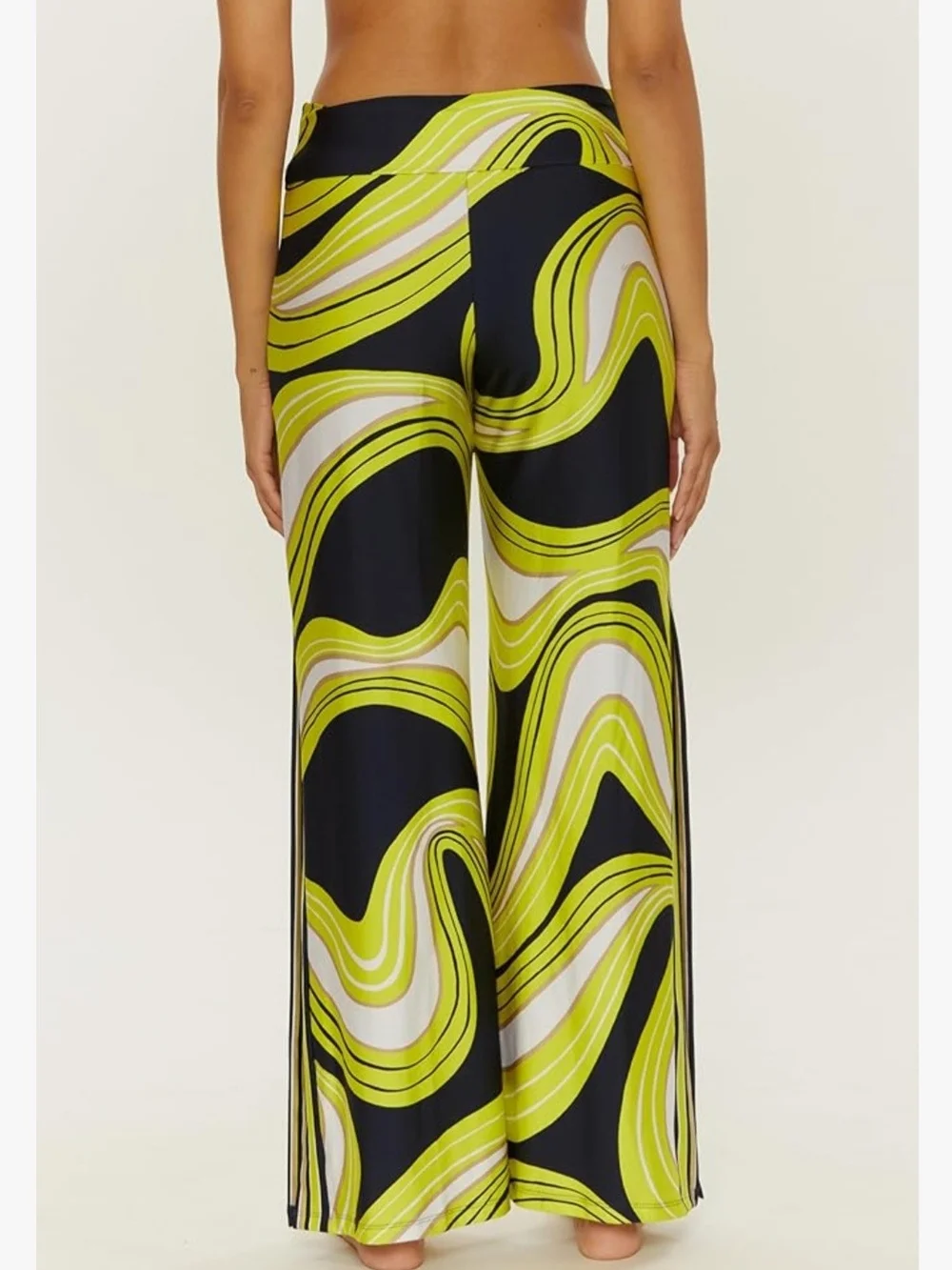 Trina Turk Women Serena Swim Pants Beach Cover Ups Wide Leg Size L Large - Picture 2 of 8
